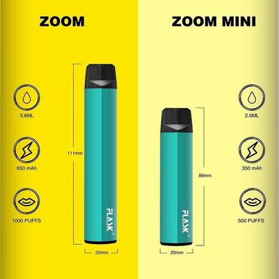 有機性ズームレンズのDisposableVapepenのvapenation 1000puffs 650Mahの綿