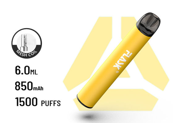 F900 P6の大きい気流の使い捨て可能なVapePen 1500puffsの螺線形の網電池850Mah