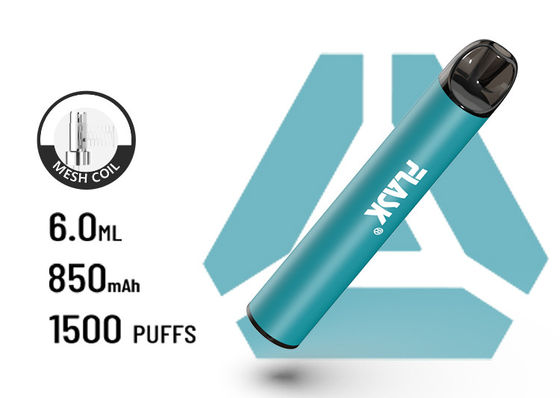 F900 P6の大きい気流の使い捨て可能なVapePen 1500puffsの螺線形の網電池850Mah