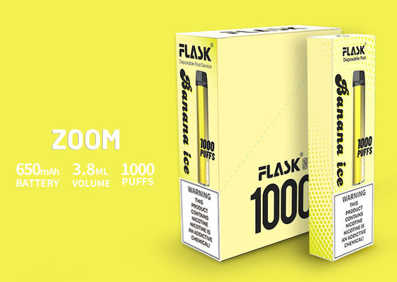 ズームレンズの処分装置安定した性能VapepenドイツはPCの送話口650mah 3.8ml 1000puffsを作った