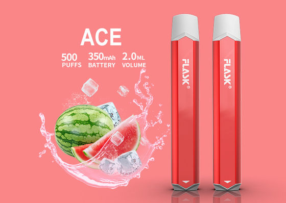 500puffs 350mAH Eのタバコの蒸発器のSmok Nicの塩装置Aluminuimの合金