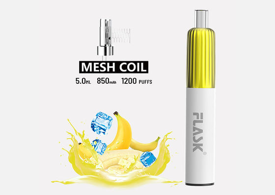 850mAh 2%のニコチンの塩によって風味を付けられた蒸発器のペンの網のコイルVapeは前にポッドを満たした