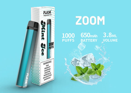 1000puffs陶磁器オイルのカートリッジ、3.8ml 650MahはCBD Vapeのカートリッジに風味を付けた