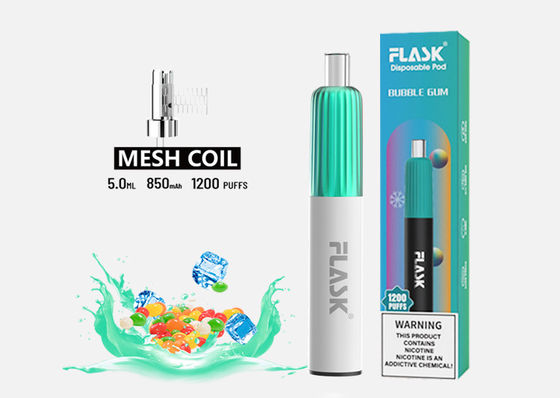 1200パフ5.0mlのニコチンの自由で使い捨て可能な電子タバコのVaping装置