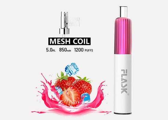 1200パフ5.0mlのニコチンの自由で使い捨て可能な電子タバコのVaping装置