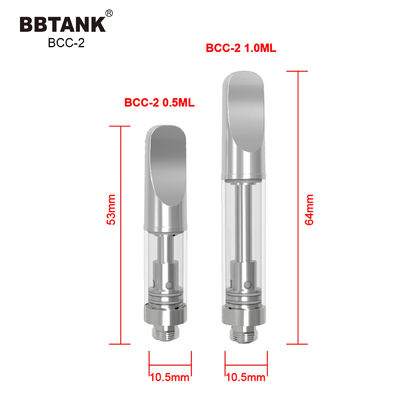 デルタ8の1.0ml電子タバコCBD THC Vapeのカートリッジ陶磁器のコイル