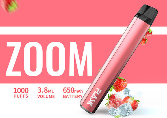 650Mah電子3.8ml 1000puffsは蒸発器のペンNicosalt 1%に風味を付けた