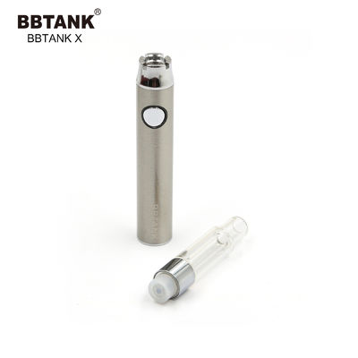 細い電池が付いている1.0ml THCガラス オイルのカートリッジ510陶磁器のコイル