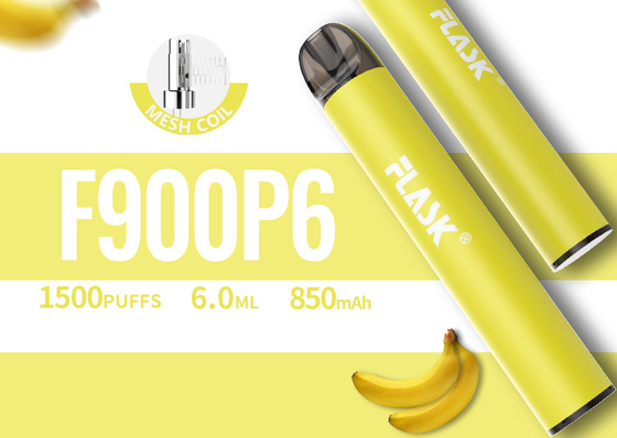 RGBvape SS304 Ecig網のコイルが付いている1500のパフの使い捨て可能なvape装置