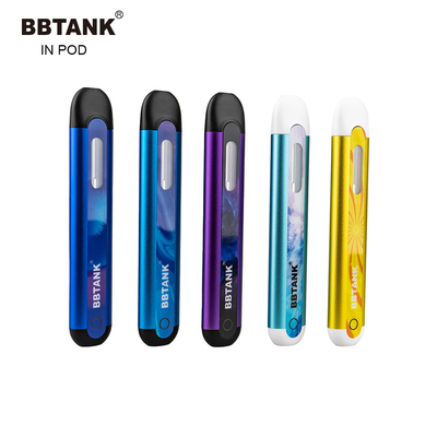 送話口の使い捨て可能なVapeのポッド装置デルタ8のThc平らなオイル陶磁器2ml Cbdのカートリッジ