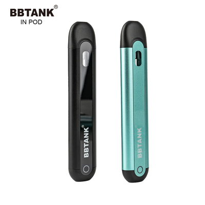 ポッドTHCの留出物オイルの100%の品質管理プロセスの使い捨て可能なVape装置2ml陶磁器のコイルのVapeのポッドのBBTANK