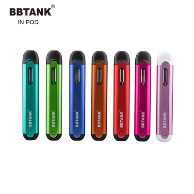 送話口の使い捨て可能なVapeのポッド装置デルタ8のThc平らなオイル陶磁器2ml Cbdのカートリッジ