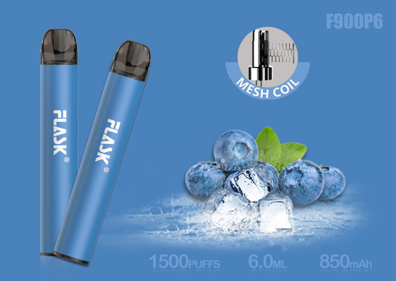 OEM ODM 1500のパフ850mAh使い捨て可能なVapeのポッド装置6.0ml E液体