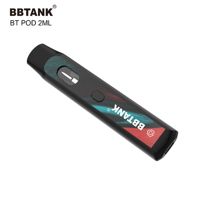 インド大麻厚いオイルのデルタ8 HHCのためのボタンが付いているBBtank使い捨て可能なVapeのポッド2.0ml