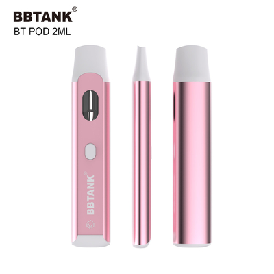 インド大麻厚いオイルのデルタ8 HHCのためのボタンが付いているBBtank使い捨て可能なVapeのポッド2.0ml