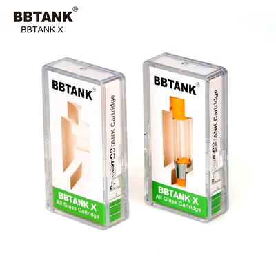 BBTANKの工場卸し売り元の完全なガラス カートリッジ0.5ml 1.0 2.0グラム、510糸、適合の広い範囲の粘着性オイル
