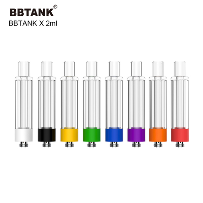2ml CBDオイルのカートリッジ陶磁器のコイルThreaのすべてのガラス510のカートリッジ漏出無し