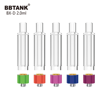 BBtank 2.0ml厚いインド大麻 オイルのためのすべてのガラス カートリッジ510糸の噴霧器
