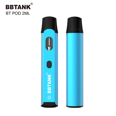 注文THC使い捨て可能なVape装置2mlボタンは機能陶磁器のコイルを詰ること予備加熱しない