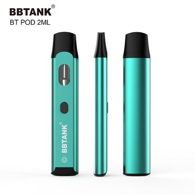 注文THC使い捨て可能なVape装置2mlボタンは機能陶磁器のコイルを詰ること予備加熱しない