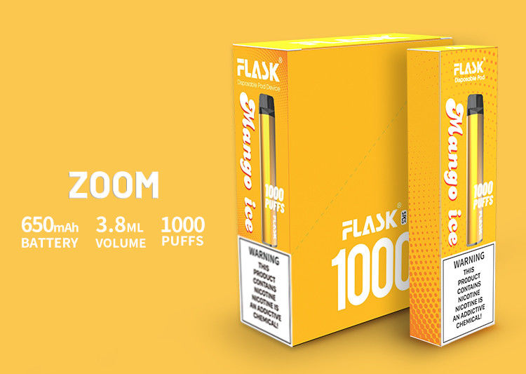 ズームレンズの処分装置安定した性能VapepenドイツはPCの送話口650mah 3.8ml 1000puffsを作った