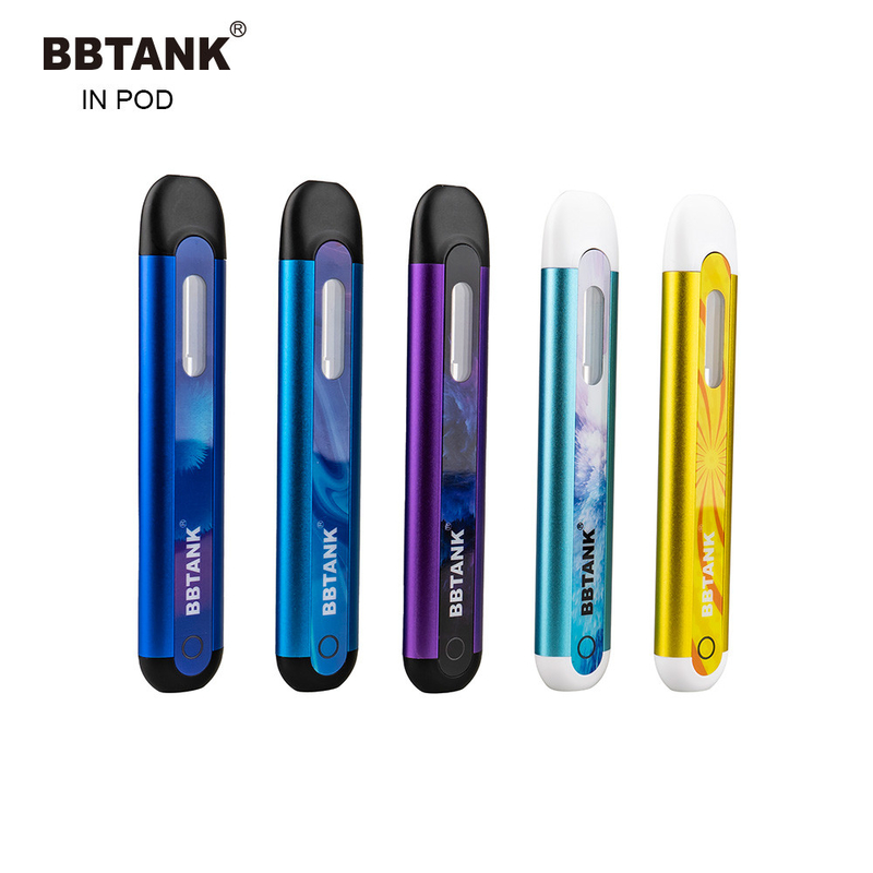 BBTANK 2つのml厚いオイルのペンのポッドの注文のロゴのデルタ8オイルのポッドのVapeのペンCBDで再充電可能な使い捨て可能なlilのvapeのポッド装置